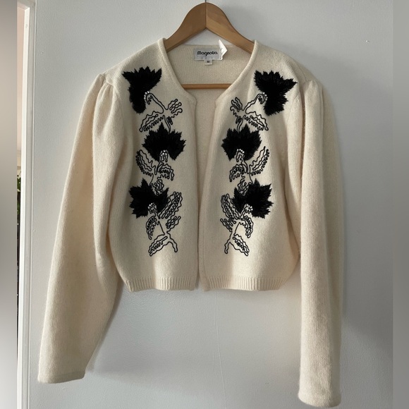 Ivory Lambswool Vintage cardigan - Picture 1 of 5